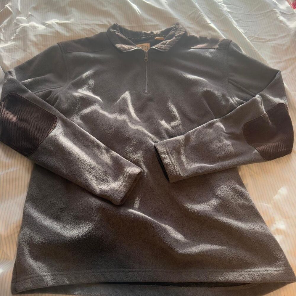 Redhead gray and brown quarter zip fleece Size M #outdoor #fleece